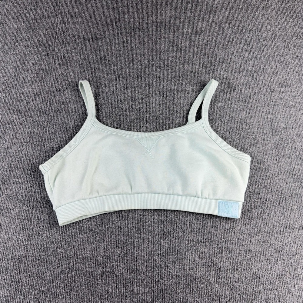 Savage X Fenty Bralette Womens XL Green Fleece Lined Wireless Pullover Top